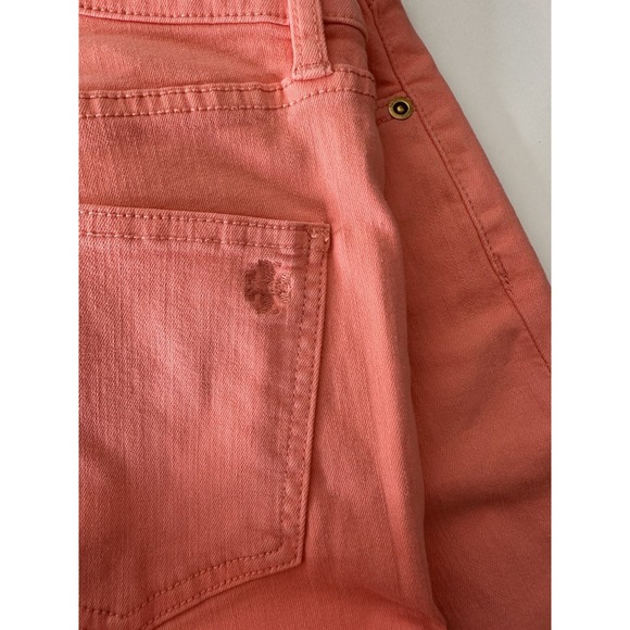 Tory Burch Jeans Womens Size 28 Designer Stretch Skinny High Waist Summer Brigh - Picture 6 of 6